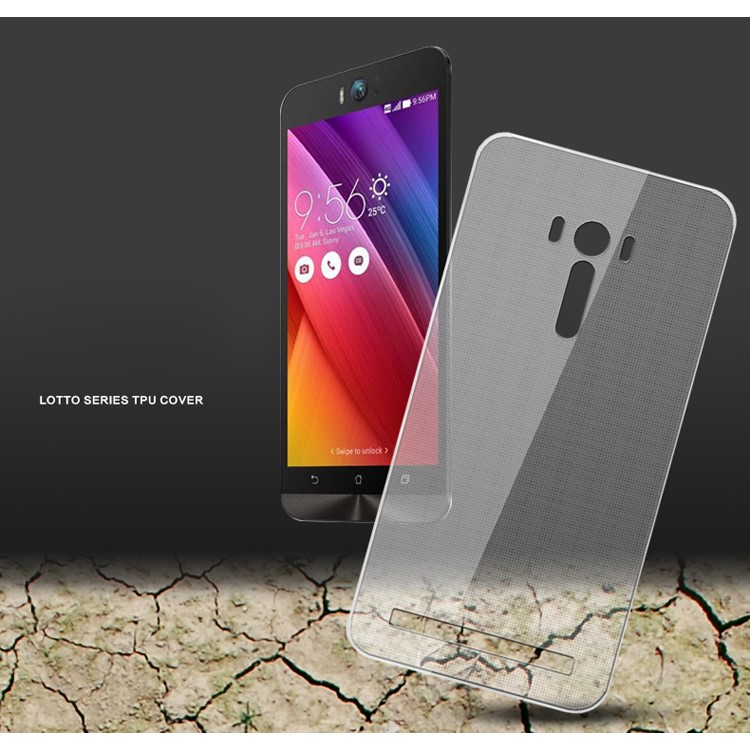 LENUO Lotto Series Slim TPU Phone Case for Asus Zenfone Selfie ZD551KL - Transparent-4