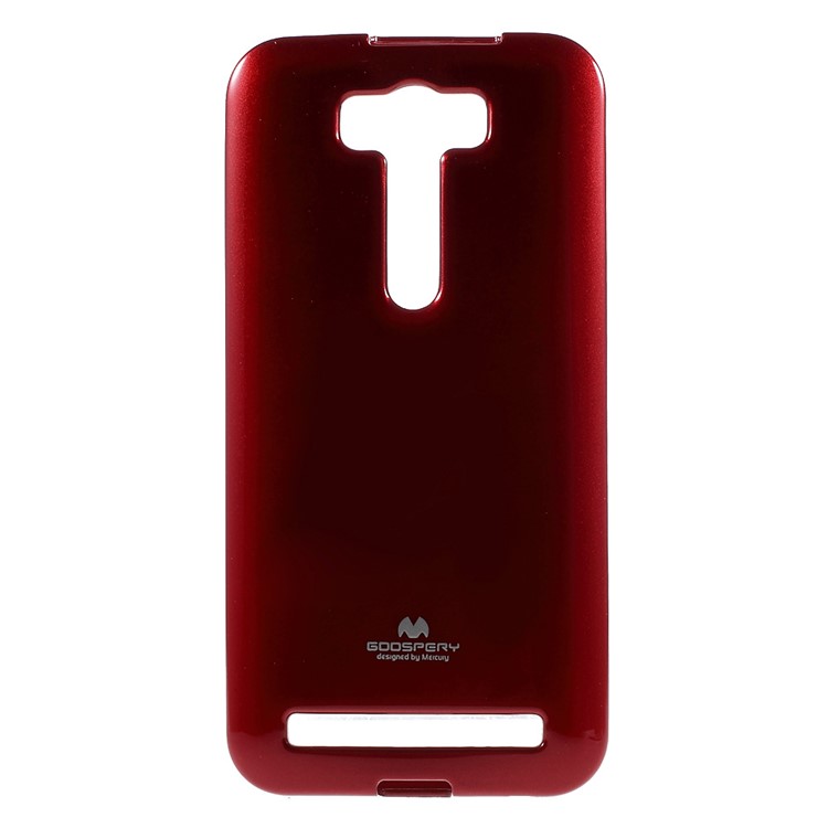 MERCURY GOOSPERY Glitter Powder TPU Gel Case for Asus Zenfone 2 Laser ZE500KG ZE500KL 5.0-inch - Red-1