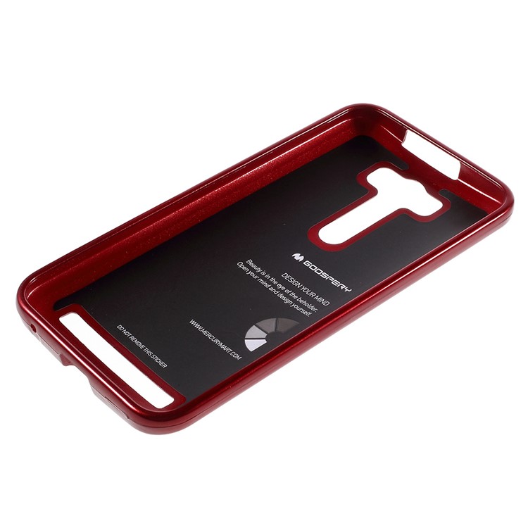 MERCURY GOOSPERY Glitter Powder TPU Gel Case for Asus Zenfone 2 Laser ZE500KG ZE500KL 5.0-inch - Red-3