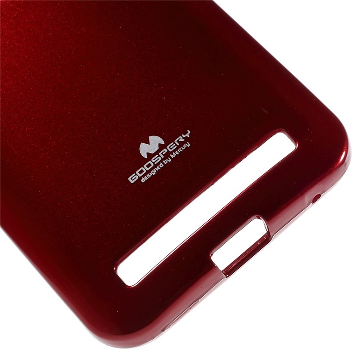 MERCURY GOOSPERY Glitter Powder TPU Gel Case for Asus Zenfone 2 Laser ZE500KG ZE500KL 5.0-inch - Red-5