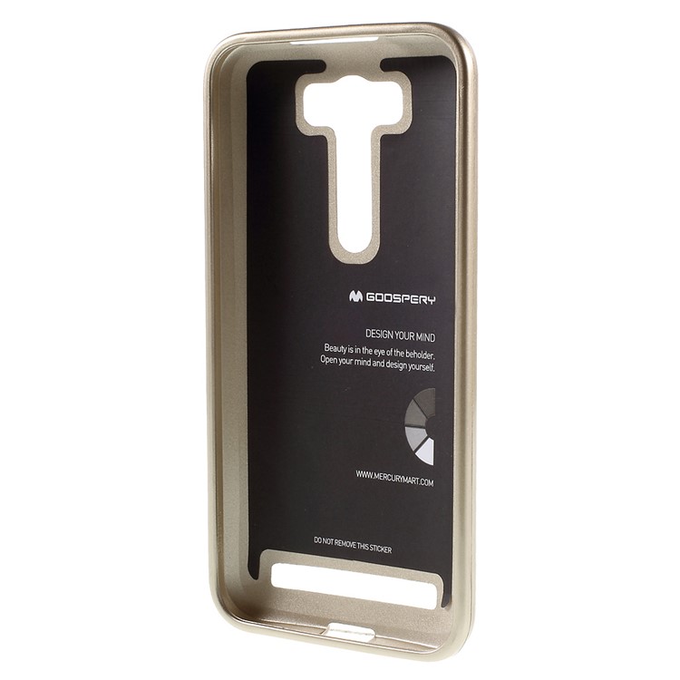 MERCURY GOOSPERY Glitter Powder TPU Phone Cover for Asus Zenfone 2 Laser ZE500KG ZE500KL 5.0-inch - Champagne-2