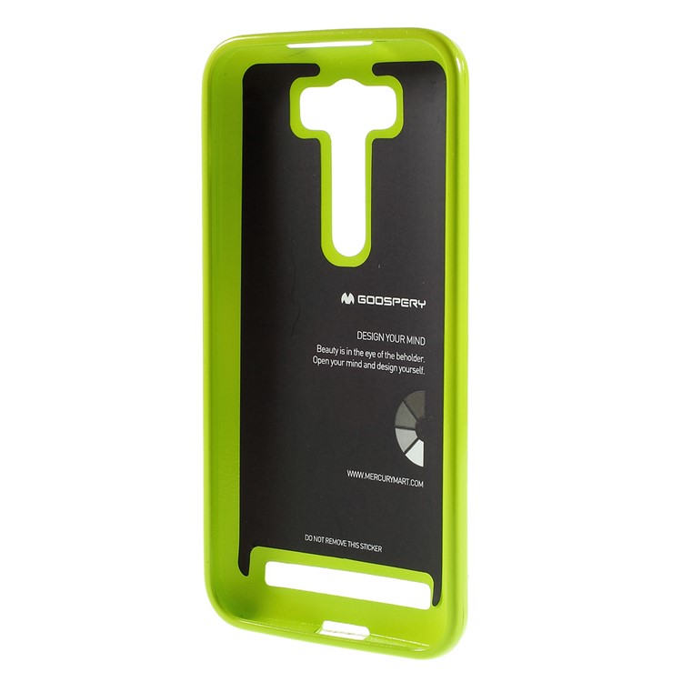 MERCURY GOOSPERY Glitter Powder TPU Back Case for Asus Zenfone 2 Laser ZE500KG ZE500KL 5.0-inch - Green-2