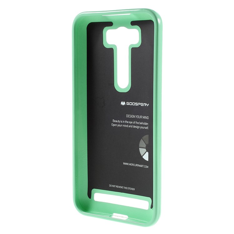 MERCURY GOOSPERY Glitter Powder TPU Skin Case for Asus Zenfone 2 Laser ZE500KG ZE500KL 5.0-inch - Cyan-2