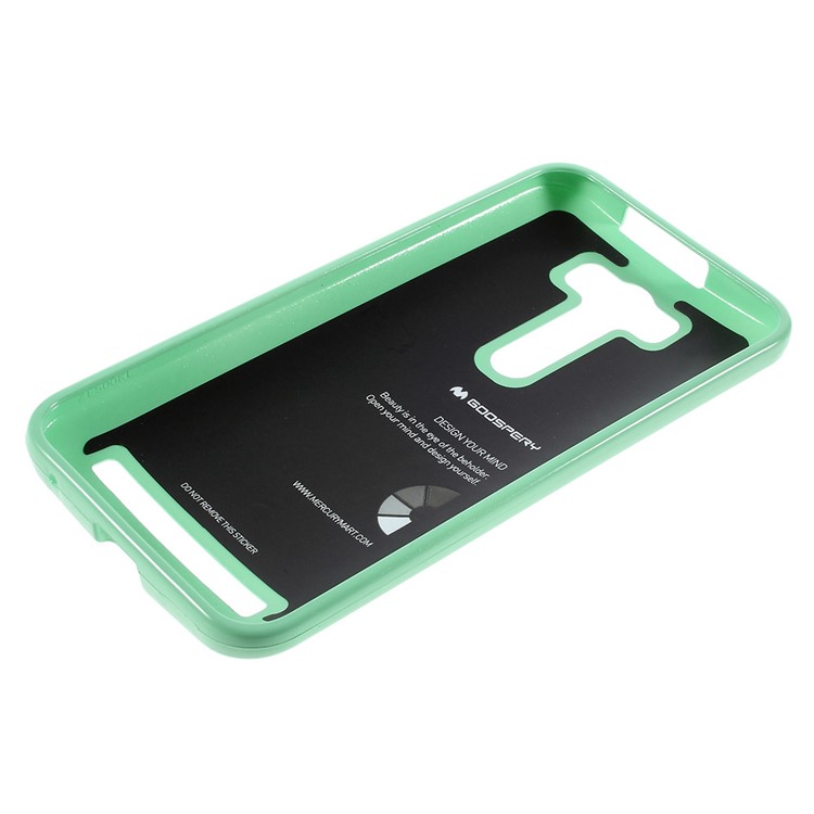 MERCURY GOOSPERY Glitter Powder TPU Skin Case for Asus Zenfone 2 Laser ZE500KG ZE500KL 5.0-inch - Cyan-3