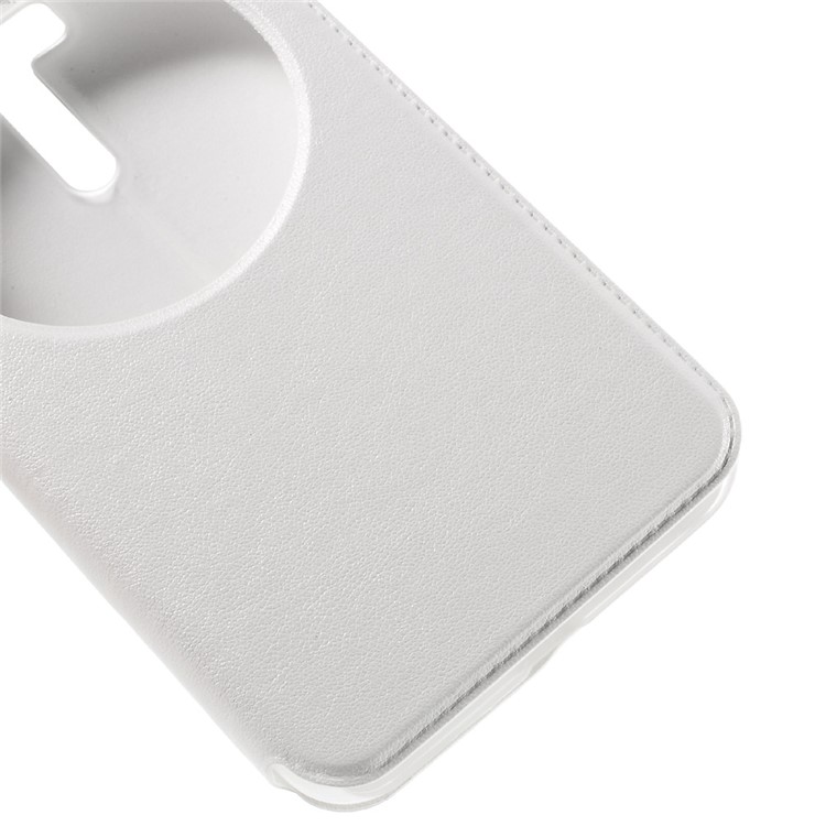 View Window Smart Leather Cover for Asus Zenfone Selfie ZD551KL - White-7