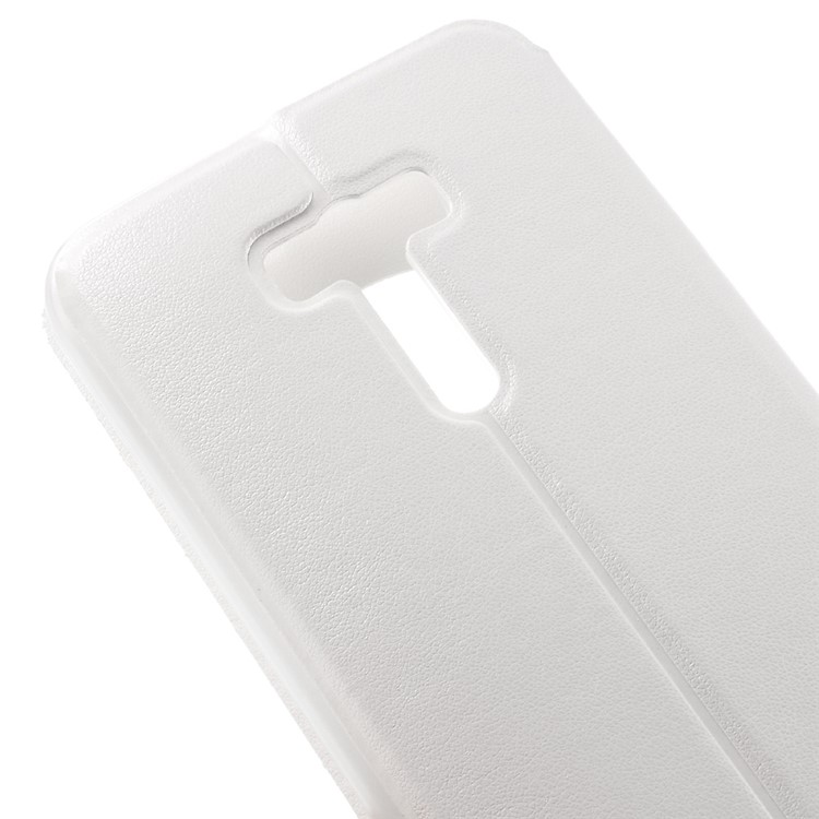 View Window Smart Leather Cover for Asus Zenfone Selfie ZD551KL - White-8