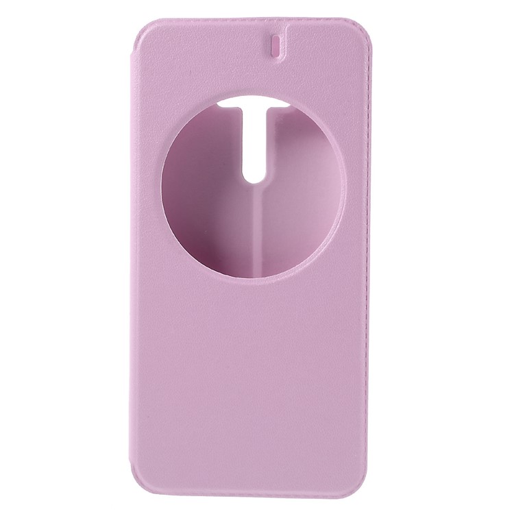 View Window Smart Leather Case for Asus Zenfone Selfie ZD551KL - Pink-3