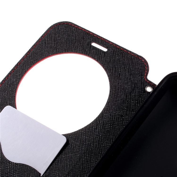 ROAR CORÉIA Janela De Exibição De Diário Capa De Couro Para Asus Zenfone 2 Laser ZE601KL ZE600KL - Vermelho-7