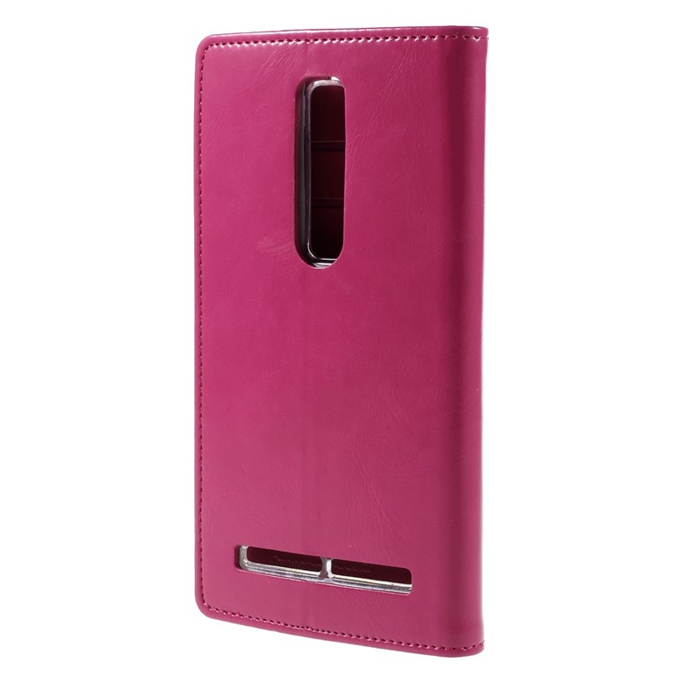 MERCURY GOOSPERY Blue Moon Leather Wallet Cover Case for Asus Zenfone 2 ZE550ML ZE551ML - Rose-2