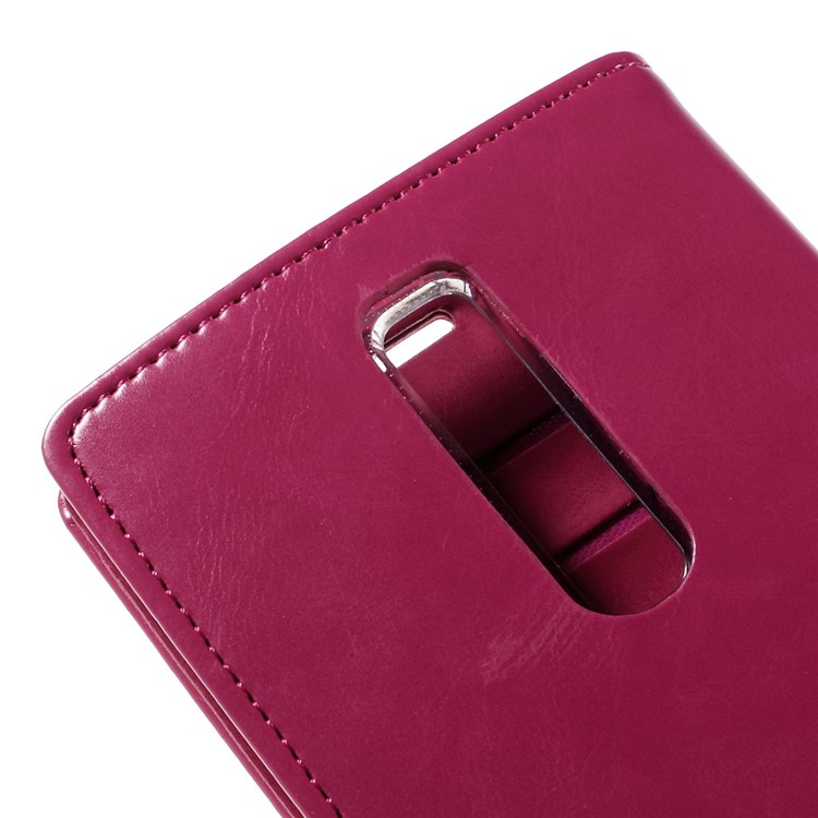 MERCURY GOOSPERY Blue Moon Leather Wallet Cover Case for Asus Zenfone 2 ZE550ML ZE551ML - Rose-9