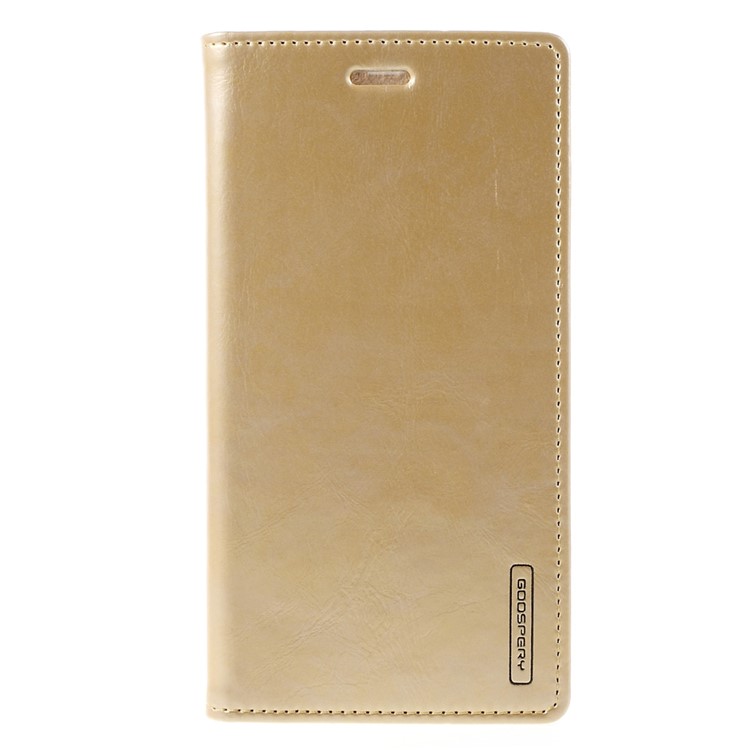 MERCURY GOOSPERY Blue Moon PU Leather Wallet Case for Asus Zenfone 2 ZE550ML ZE551ML - Gold-3