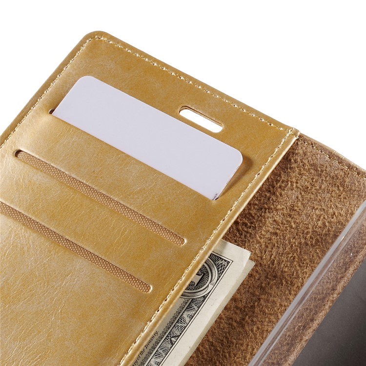 MERCURY GOOSPERY Blue Moon PU Leather Wallet Case for Asus Zenfone 2 ZE550ML ZE551ML - Gold-7
