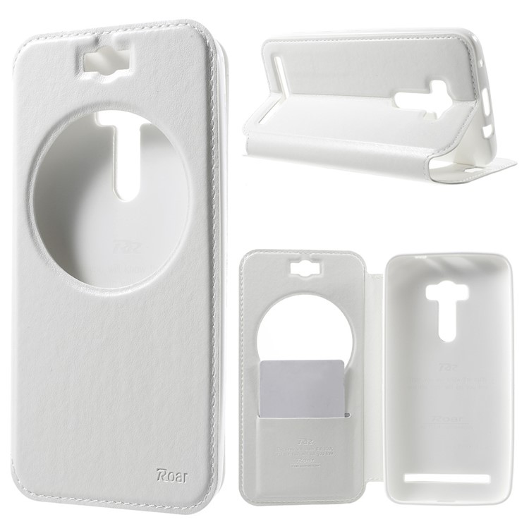 ROAR KOREA Noble Leather View Cover for Asus Zenfone Selfie ZD551KL - White-1