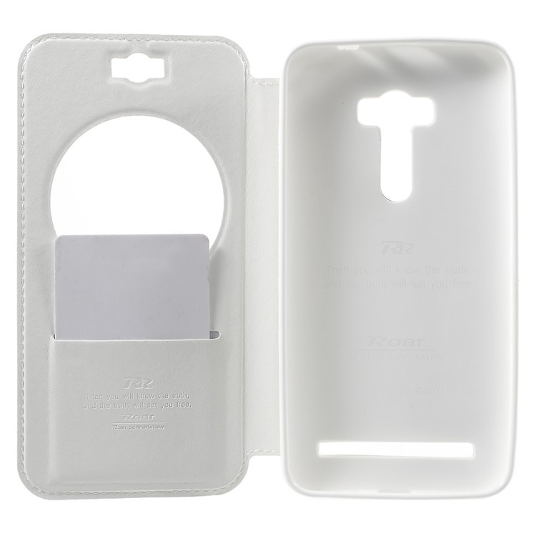 ROAR KOREA Noble Leather View Cover for Asus Zenfone Selfie ZD551KL - White-4