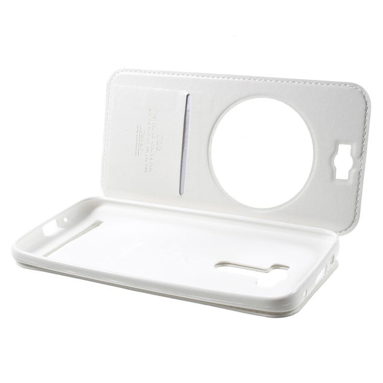 ROAR KOREA Noble Leather View Cover for Asus Zenfone Selfie ZD551KL - White-5