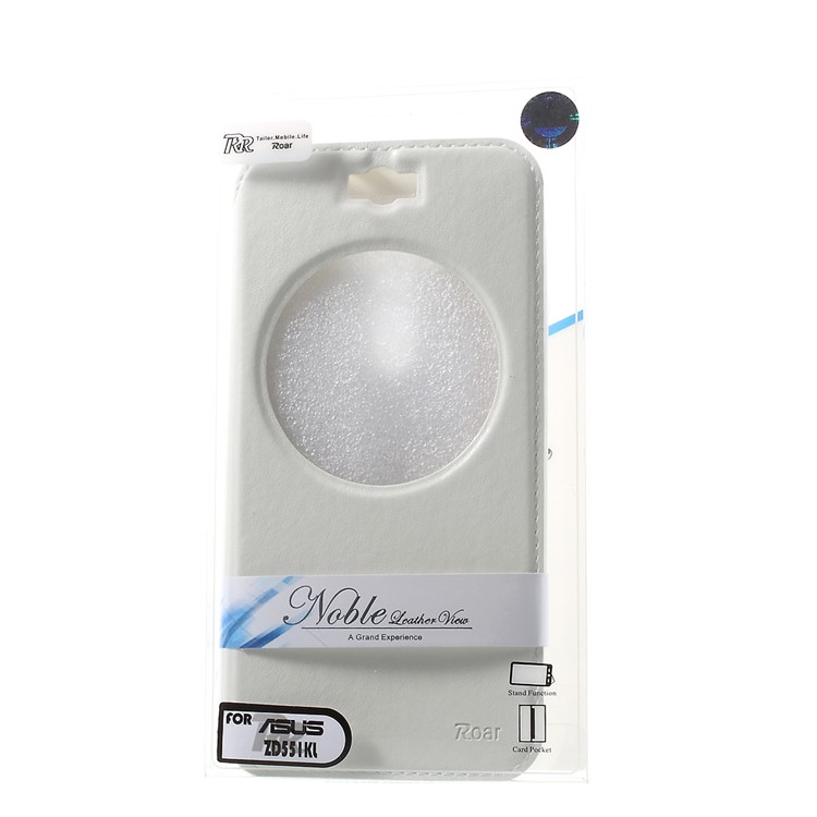 ROAR KOREA Noble Leather View Cover for Asus Zenfone Selfie ZD551KL - White-9