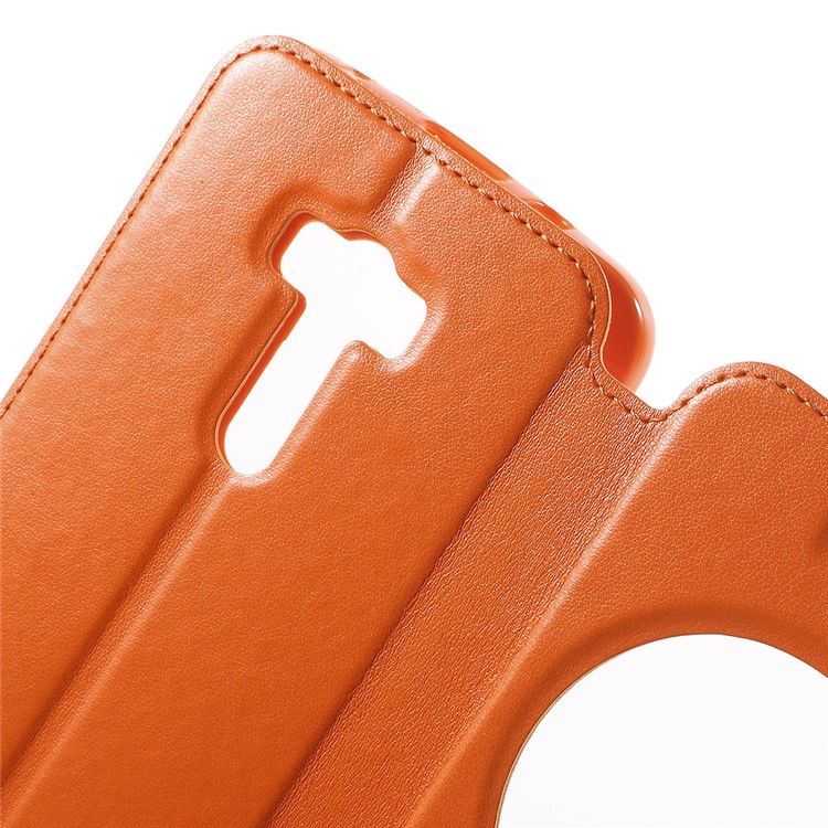 ROAR KOREA Noble View Leather Phone Case for Asus Zenfone Selfie ZD551KL - Orange-6