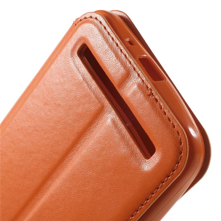 ROAR KOREA Noble View Leather Phone Case for Asus Zenfone Selfie ZD551KL - Orange-8