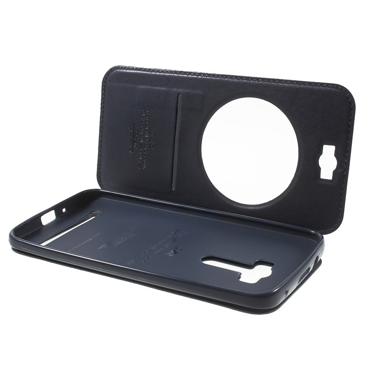 ROAR KOREA Noble Leather View Case for Asus Zenfone Selfie ZD551KL - Dark Blue-5