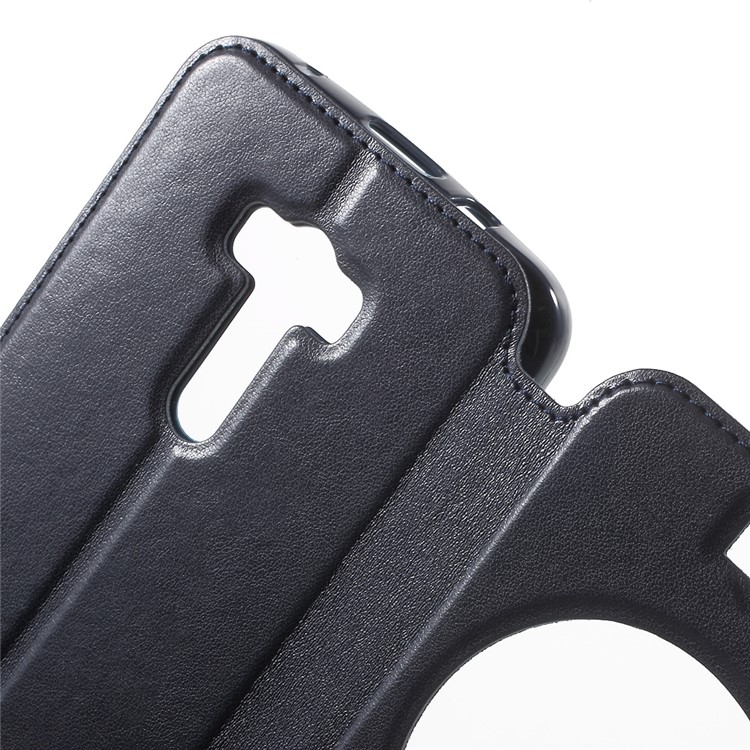 ROAR KOREA Noble Leather View Case for Asus Zenfone Selfie ZD551KL - Dark Blue-6