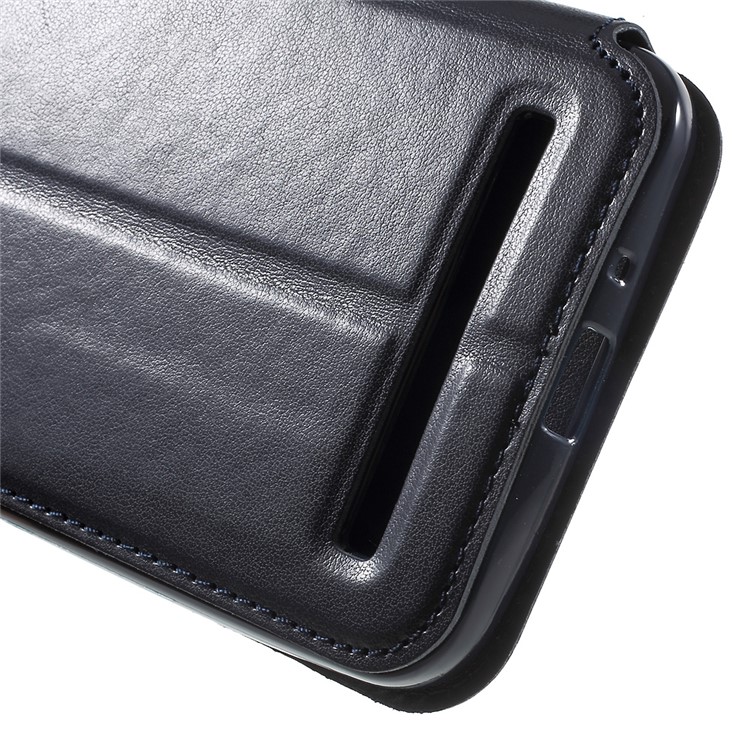 ROAR KOREA Noble Leather View Case for Asus Zenfone Selfie ZD551KL - Dark Blue-7