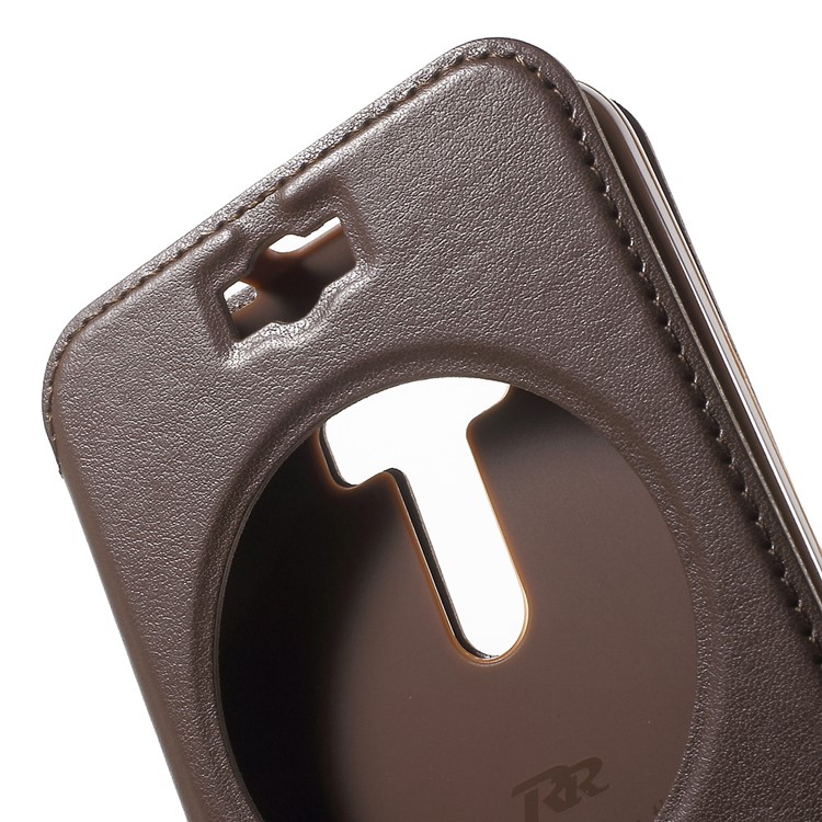 ROAR KOREA Noble Leather View Case for Asus Zenfone Selfie ZD551KL - Brown-6