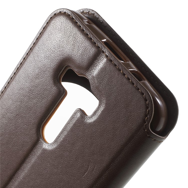 ROAR KOREA Noble Leather View Case for Asus Zenfone Selfie ZD551KL - Brown-7