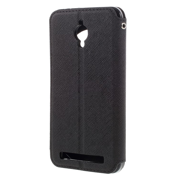 ROAR KOREA Diary View Window Leather Case for Asus Zenfone Go ZC500TG - Black-2