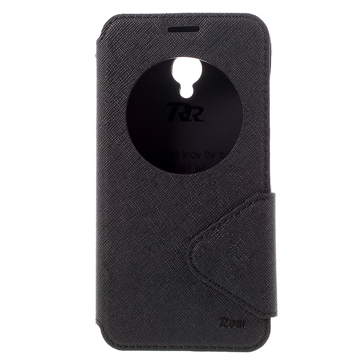 ROAR KOREA Diary View Window Leather Case for Asus Zenfone Go ZC500TG - Black-3