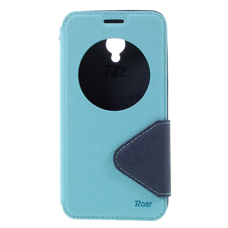 ROAR KOREA Diary View Window Leather Case for Asus Zenfone Go ZC500TG - Baby Blue-3