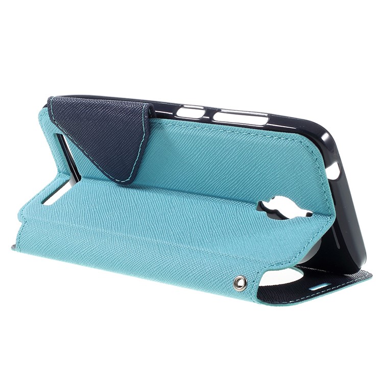ROAR KOREA Diary View Window Leather Case for Asus Zenfone Go ZC500TG - Baby Blue-5