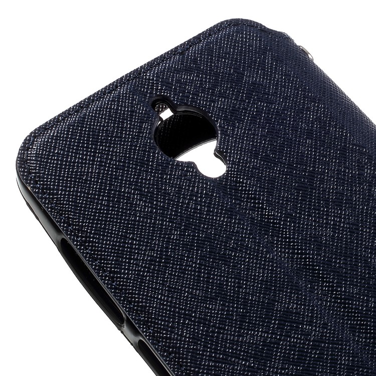 ROAR KOREA Diary View Window Leather Case for Asus Zenfone Go ZC500TG - Dark Blue-8