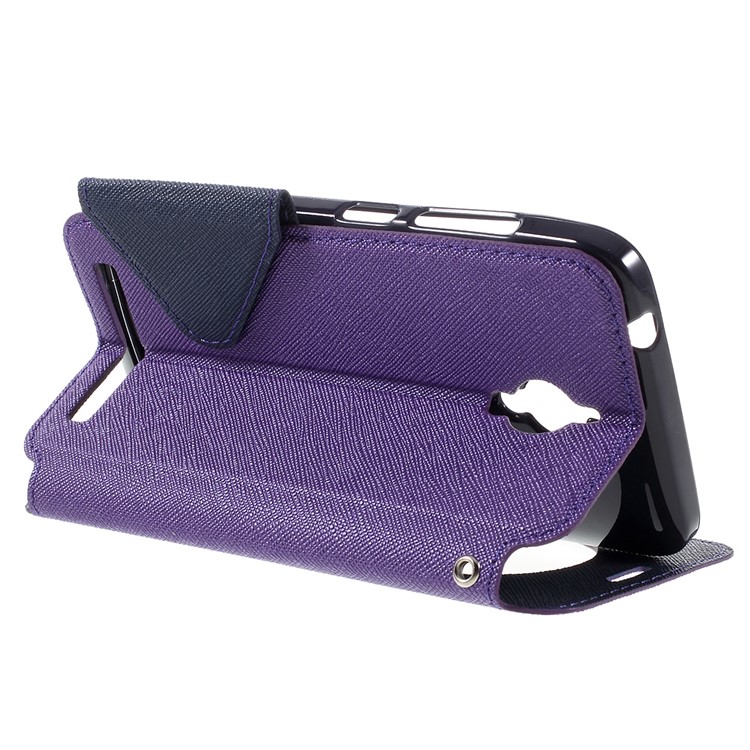 ROAR Diary View Window Leather Case for Asus Zenfone Go ZC500TG - Purple-5
