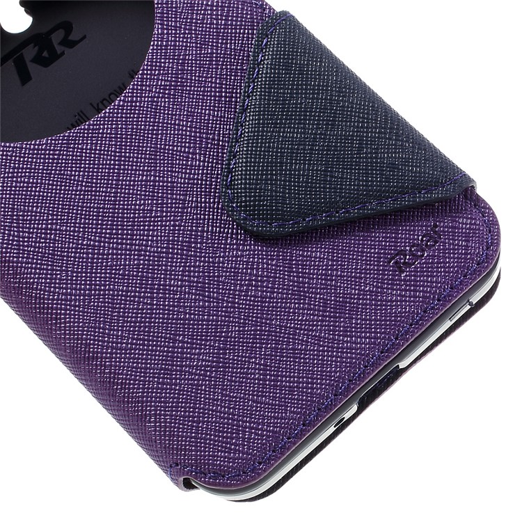ROAR Diary View Window Leather Case for Asus Zenfone Go ZC500TG - Purple-7