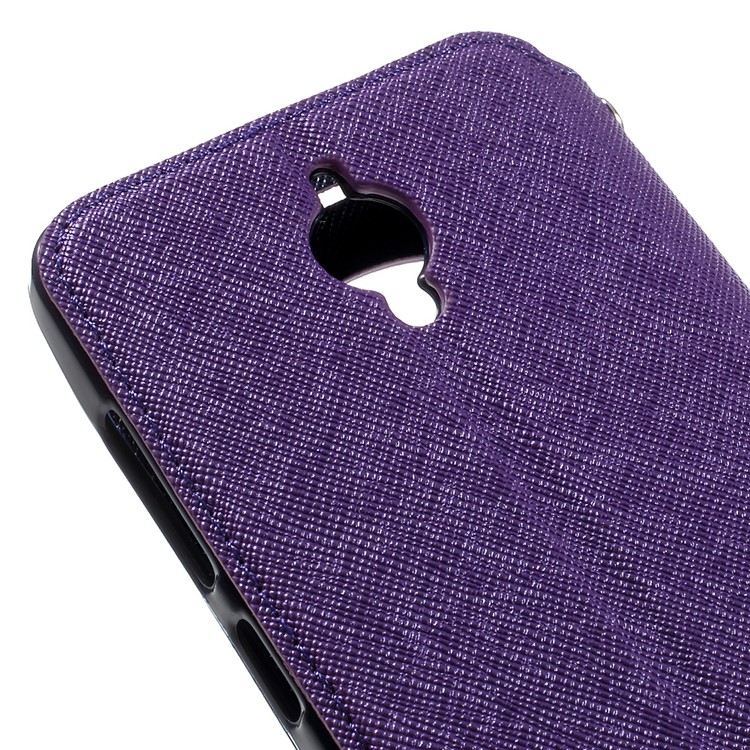 ROAR Diary View Window Leather Case for Asus Zenfone Go ZC500TG - Purple-8