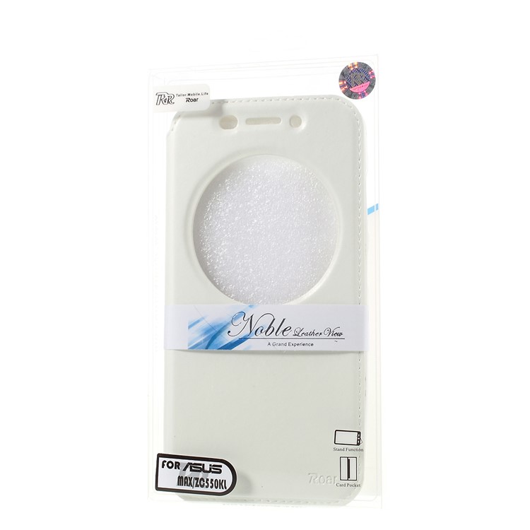 ROAR KOREA Noble Leather View Case for Asus Zenfone Max ZC550KL - White-8