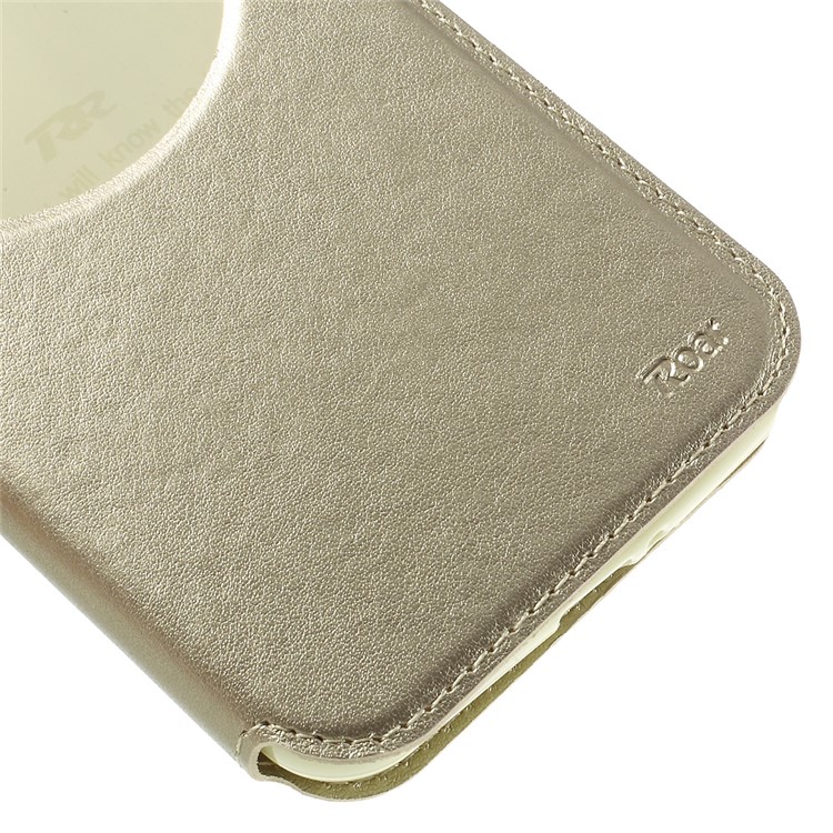 ROAR KOREA Leather Window Stand Case for Asus Zenfone Max ZC550KL - Champagne-7