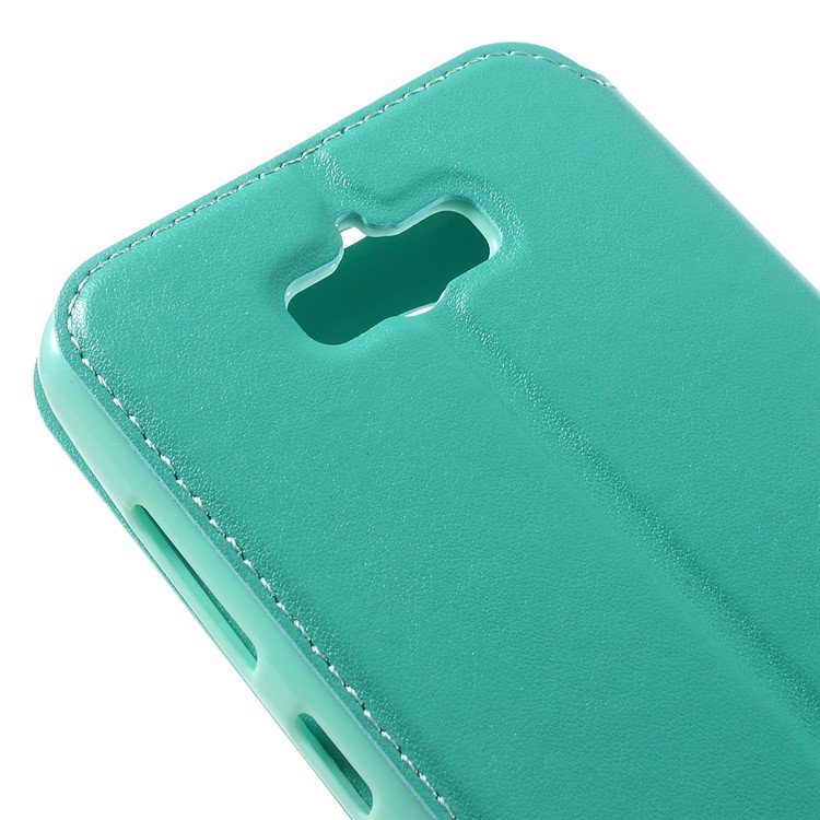 ROAR KOREA Leather View Cover Card Holder for Asus Zenfone Max ZC550KL - Cyan-8