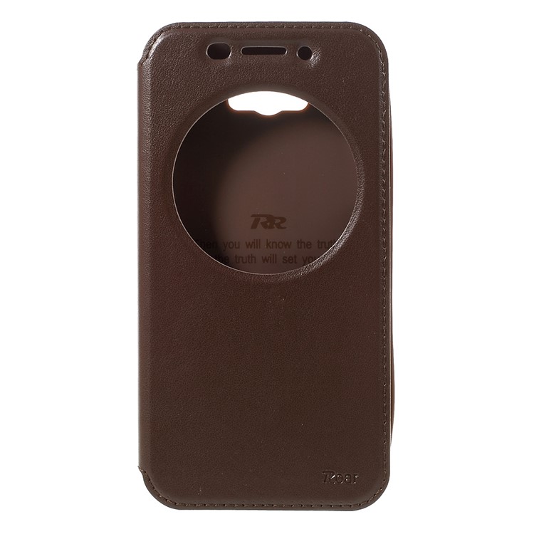 ROAR KOREA Noble Leather View Case Cover for Asus Zenfone Max ZC550KL - Brown-3