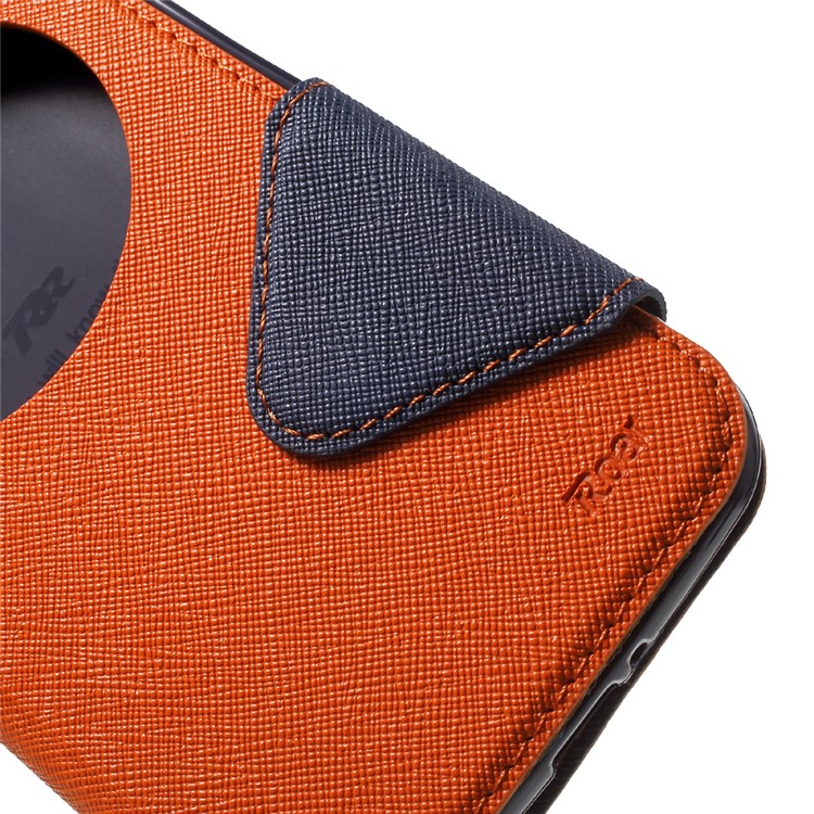 ROAR Diary View Window Leather Case for Asus Zenfone Max ZC550KL - Orange-6