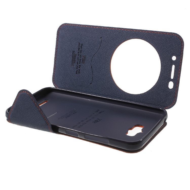ROAR Diary View Window Leather Case for Asus Zenfone Max ZC550KL - Orange-8