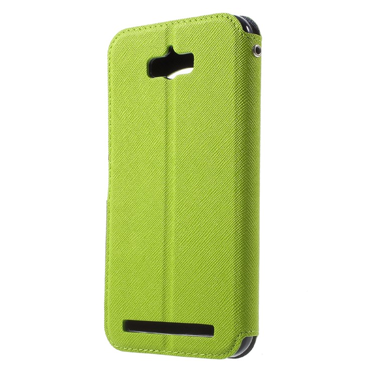 ROAR KOREA Diary View Leather Phone Case for Asus Zenfone Max ZC550KL - Green-2