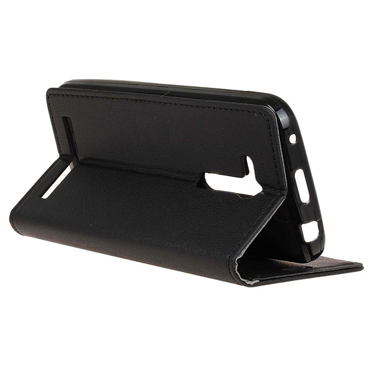 Wallet Stand Leather Flip Case for Asus Zenfone Go (ZB452KG) - Black-5