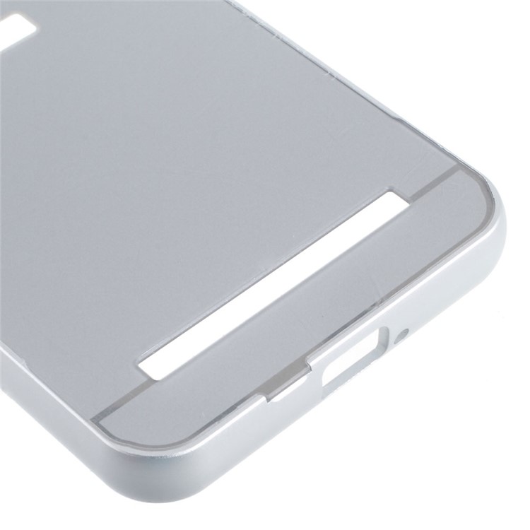 Slide-on Metal Bumper Plastic Back Cover for Asus Zenfone Go TV ZB551KL - Silver-3