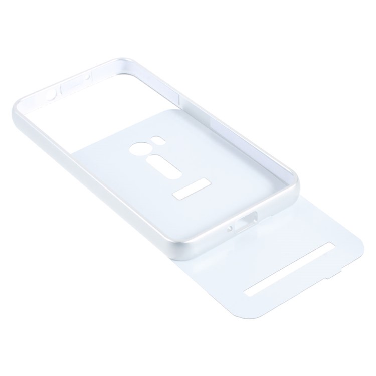 Slide-on Metal Bumper Plastic Back Cover for Asus Zenfone Go TV ZB551KL - Silver-4