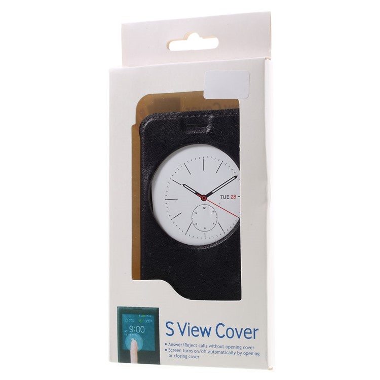 Hollow View Window Leather Stand Case for Asus Zenfone Go ZB452KG - Black-9