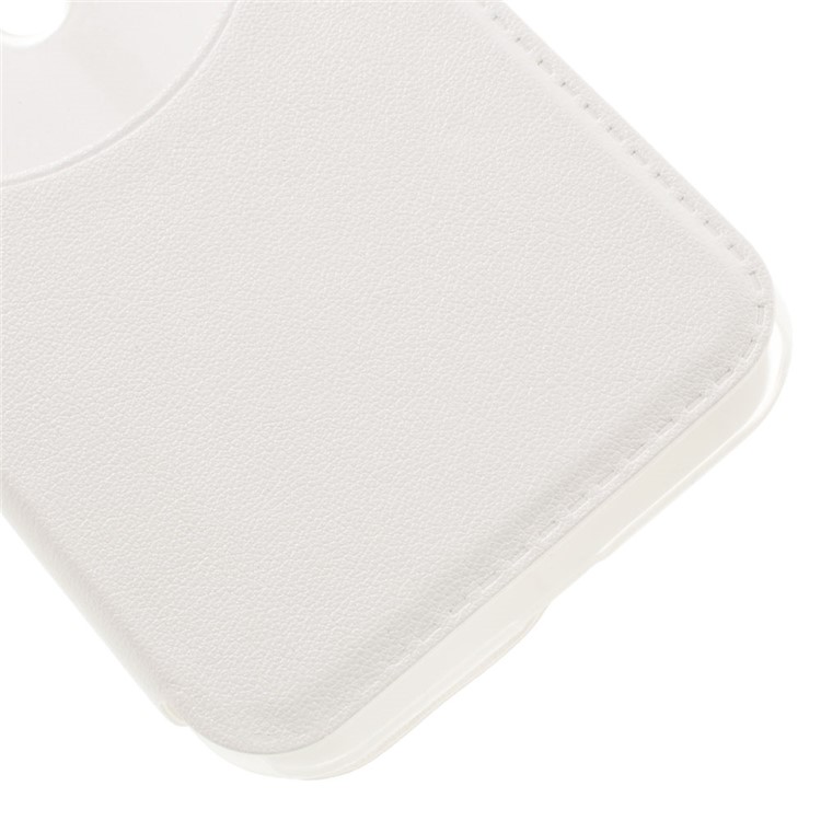 Hollow View Window Leather Stand Cover for Asus Zenfone Go ZB452KG - White-4