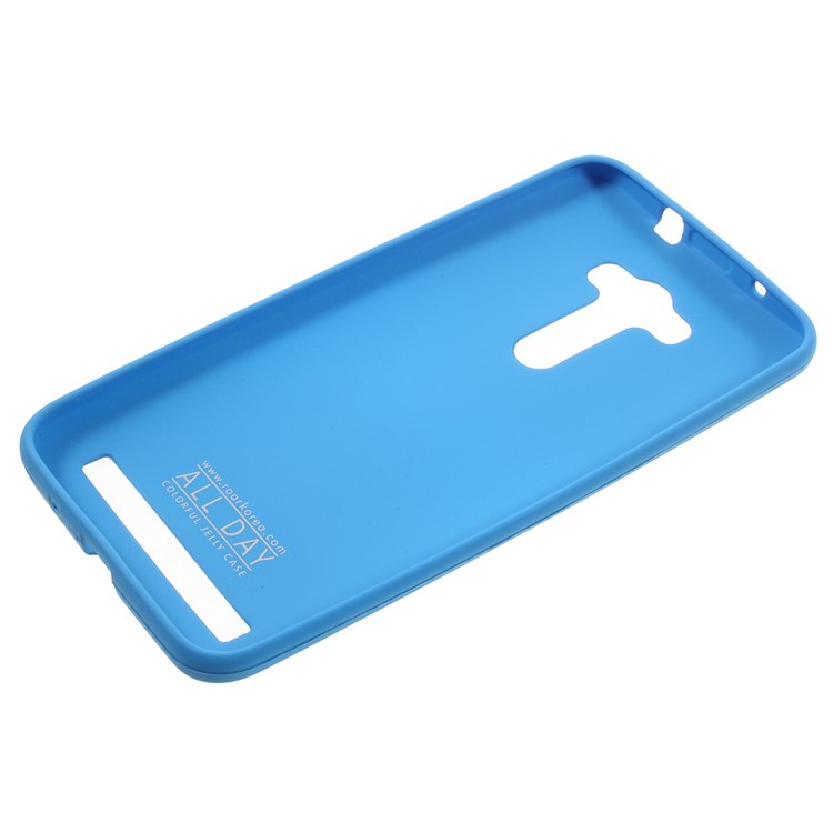 ROAR KOREA All Day Colorful Jelly TPU Case Shell for Asus Zenfone 2 Laser ZE550KL 5.5-inch - Baby Blue-3