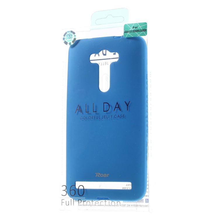 ROAR KOREA All Day Colorful Jelly TPU Case Shell for Asus Zenfone 2 Laser ZE550KL 5.5-inch - Baby Blue-6