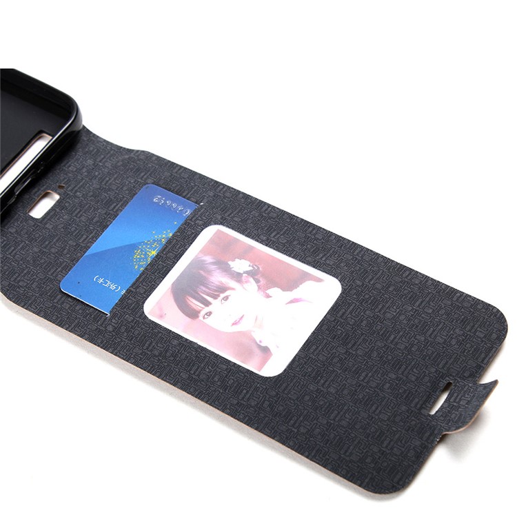 Vertical Flip Card Holder Leather Cover for Asus Zenfone Max ZC550KL - Brown-5